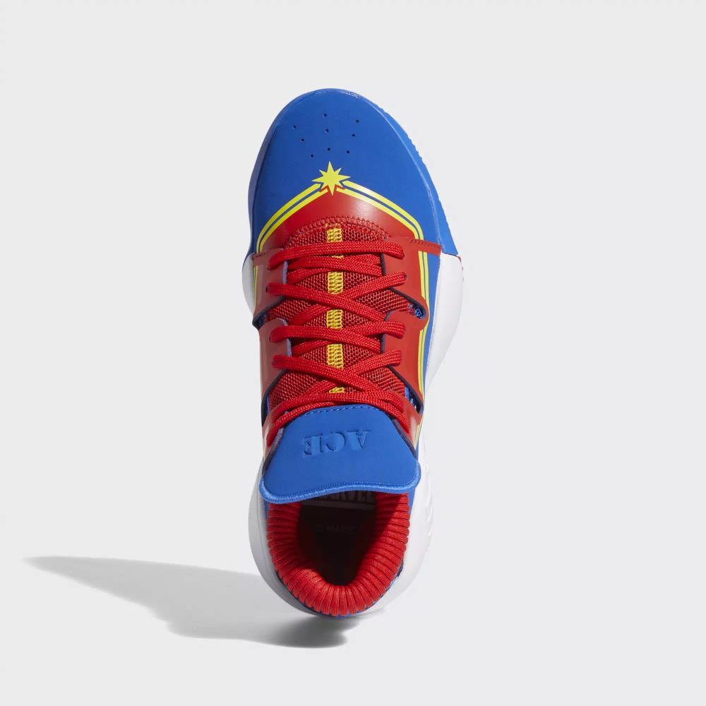 Adidas Marvel’s Captain Marvel | Pro Vision Tenis De Basketball Azules Para Niña (MX-17374)